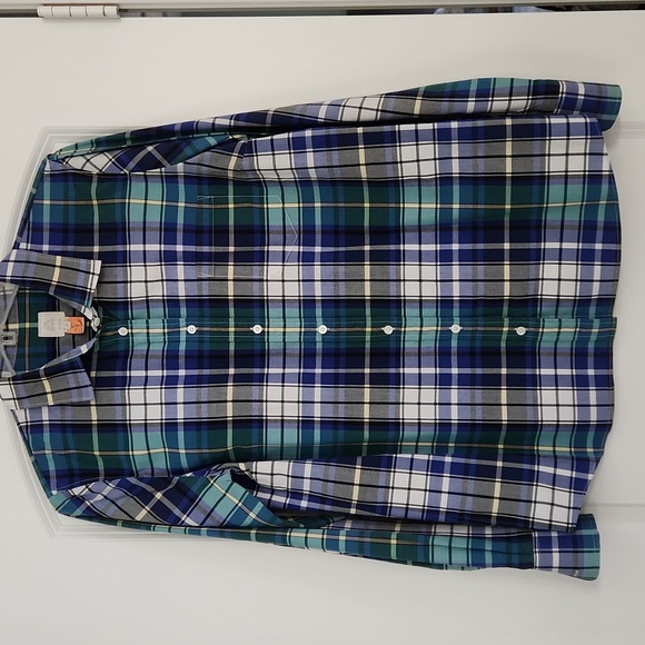 J. Crew Tops - J. Crew plaid button down shirt in great condition! Dry cleaned, ready to wear!